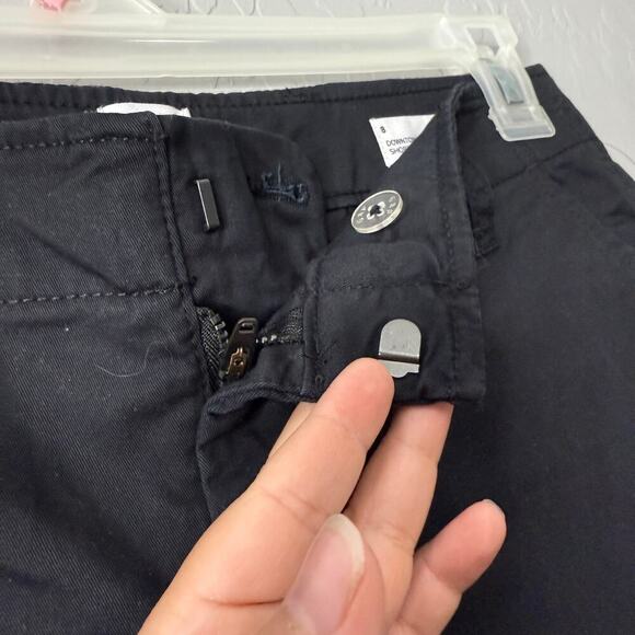 Gap 9" Downtown Khaki Bermuda Shorts, Black, 8, 743613 - Picture 3 of 7